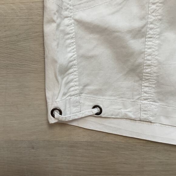 Valerie Women's Dash Flex Knit Waist Cargo Pocket Capris White PXL NWT - Picture 5 of 12